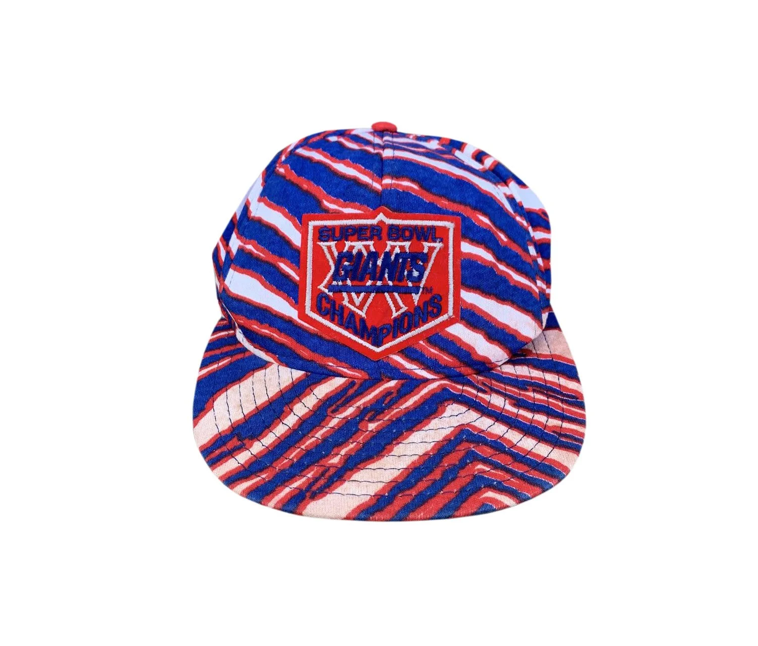 Vintage Zubaz New York Giants Super Bowl XXV Champions Snapback